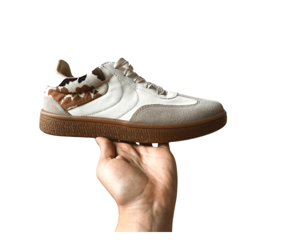 Tenis Urban Glam Rio Blanco Cow Print | Moda casual femenina 2025