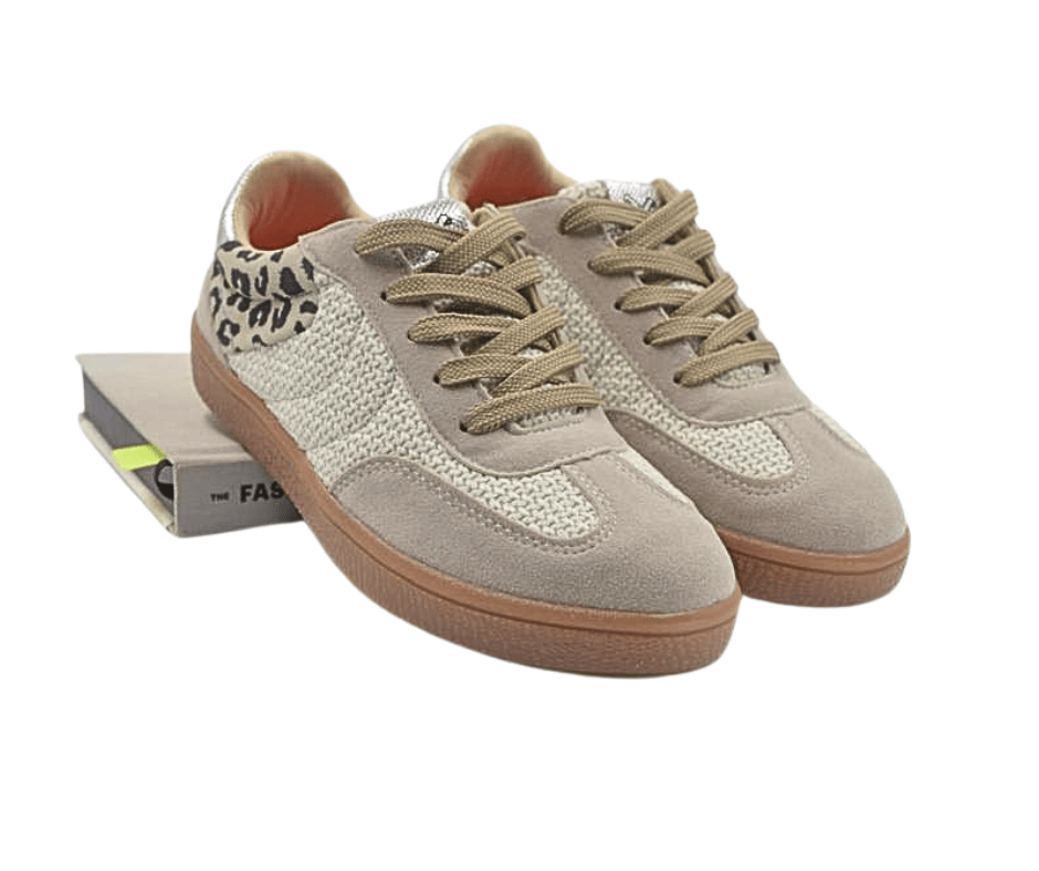 Tenis Glam Rio Silver | Tendencia Animal Print Plateado Mujer